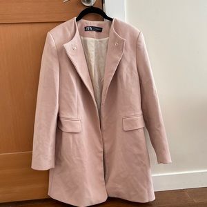 Zara pink check jacket